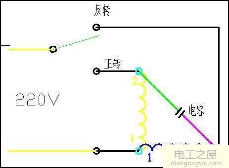單相交流電機(jī)的正反轉(zhuǎn)控制
