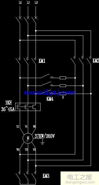 閉式星三角啟動電路圖詳解
